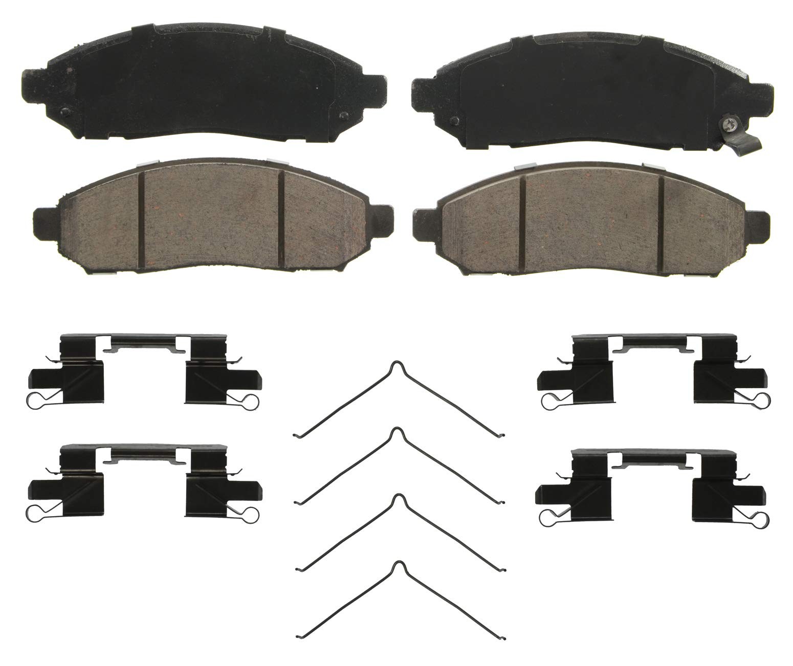 Wagner Qs Zd1094 Disc Brake Pad Set Chamfered Edges For Smooth Quiet Stops Fits