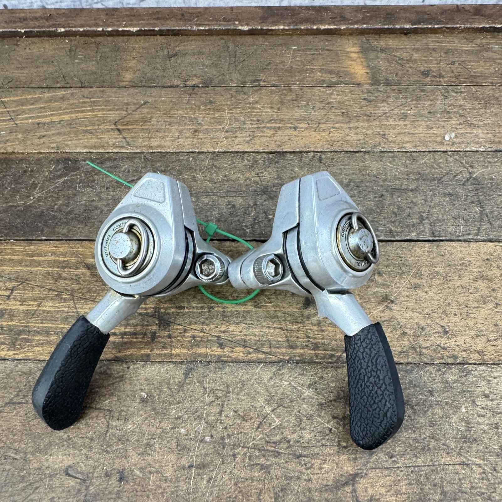 Vintage Shimano Deore XT SL-M700 Thumb Shifter Set MTB Unishift Deerhead