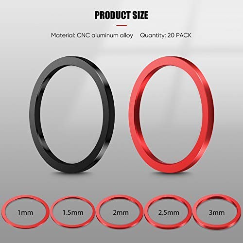 20 Pieces Bike Bicycle Bottom Bracket Spacer 7 8 9 10 11 Speed Cassette Aluminum