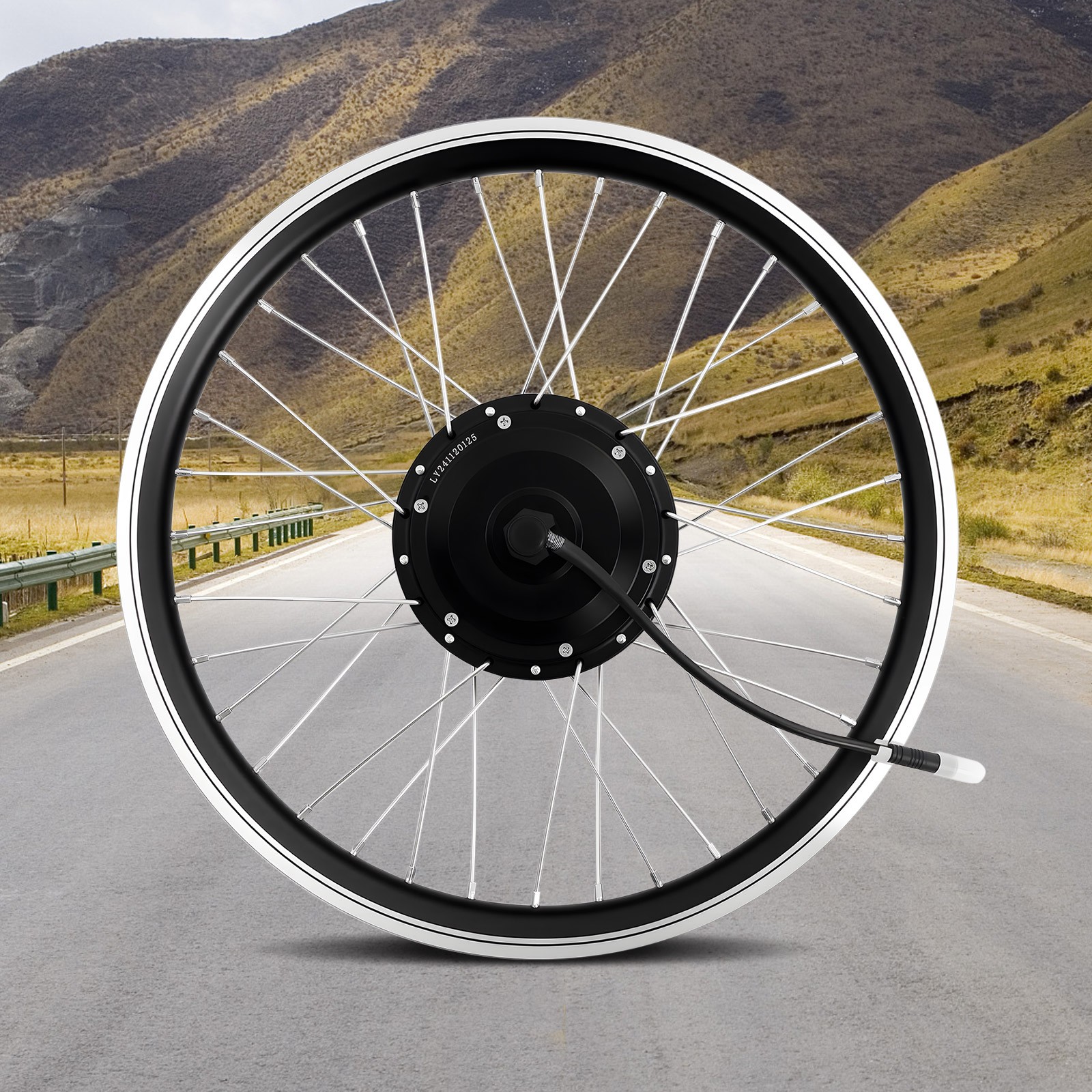 Electric Bike Front Wheel Kit,20 Inch Front Wheel Ebike Conversion Kit 36V