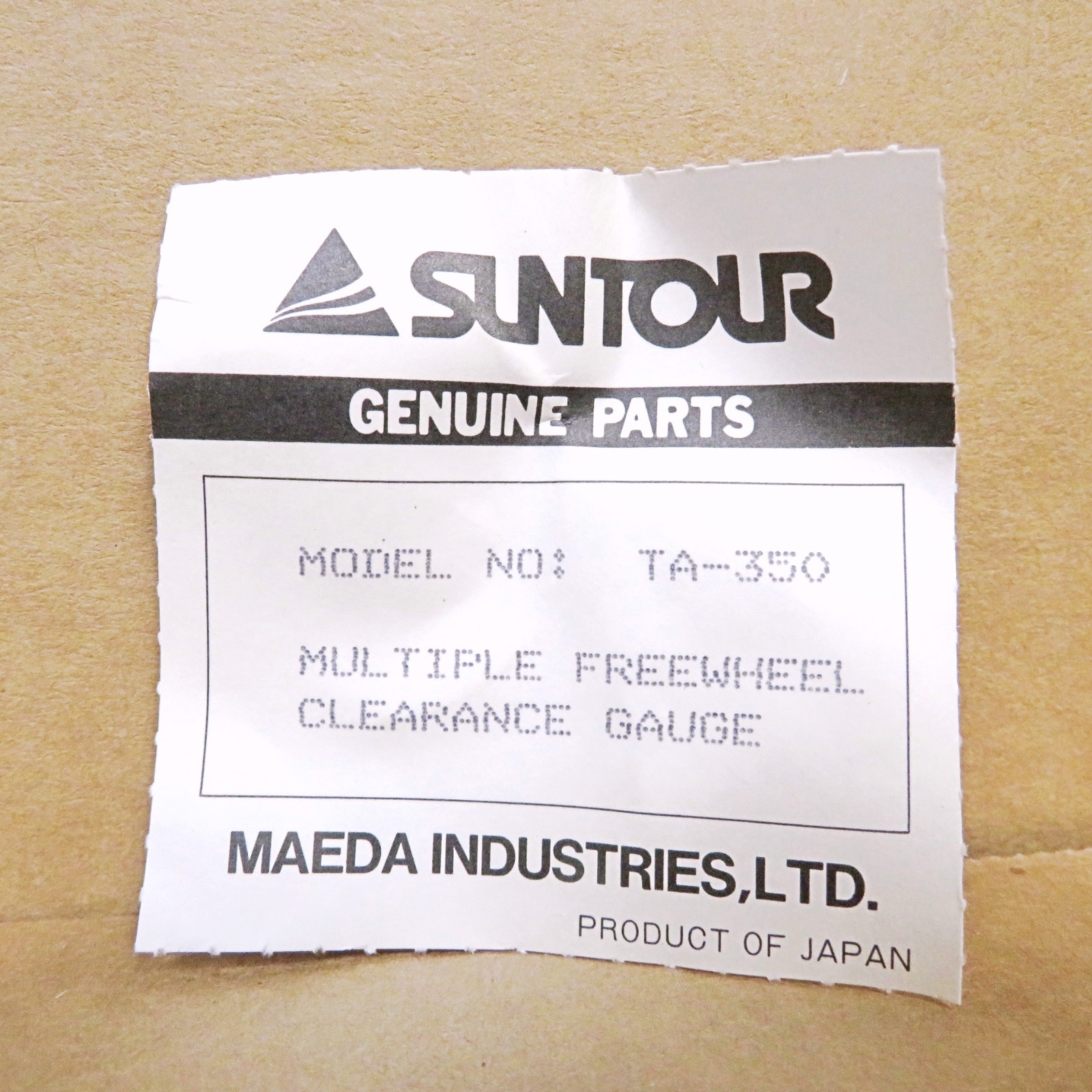 New-Old-Stock Suntour Multiple Freewheel Clearance Gauge