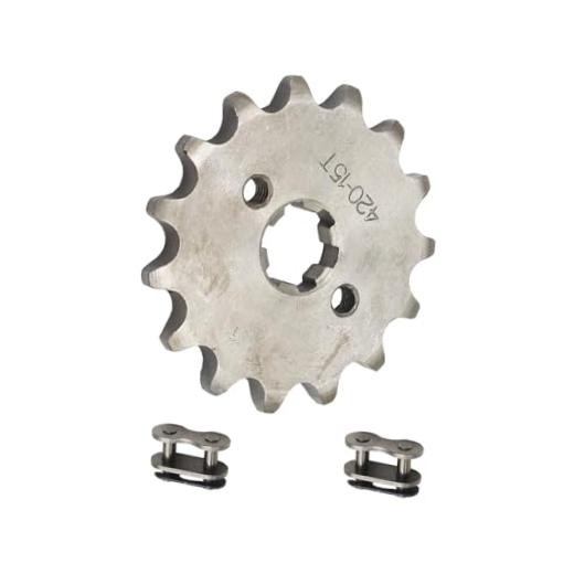 15 Tooth Front Sprocket 420 Chain Sprocket 17mm for ATV Buggy Pit Dirt Quad 15T