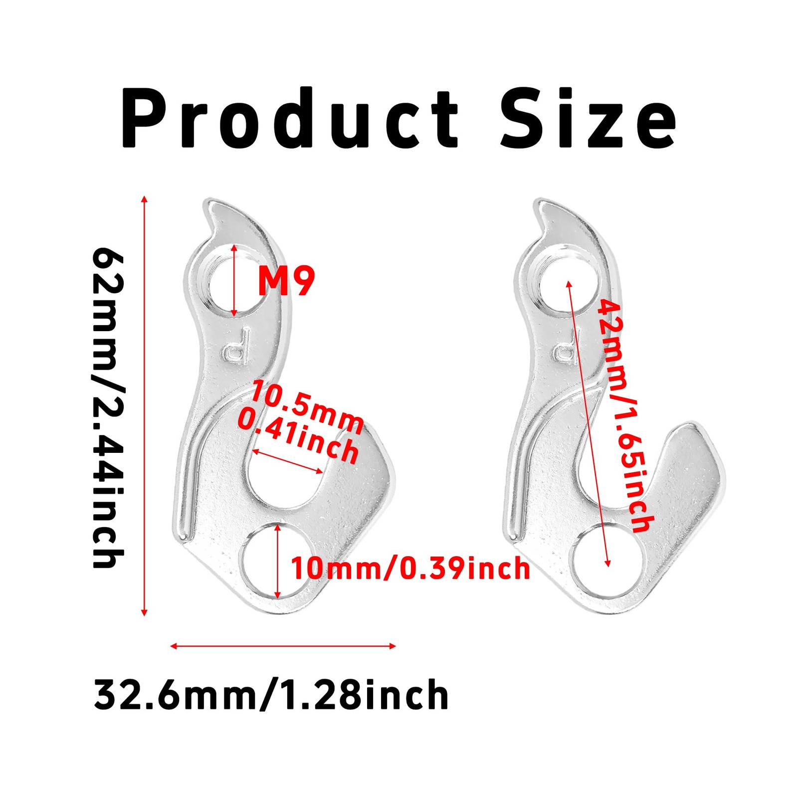 Universal Derailleur Hanger Replacement Part for Most Bicycle Models
