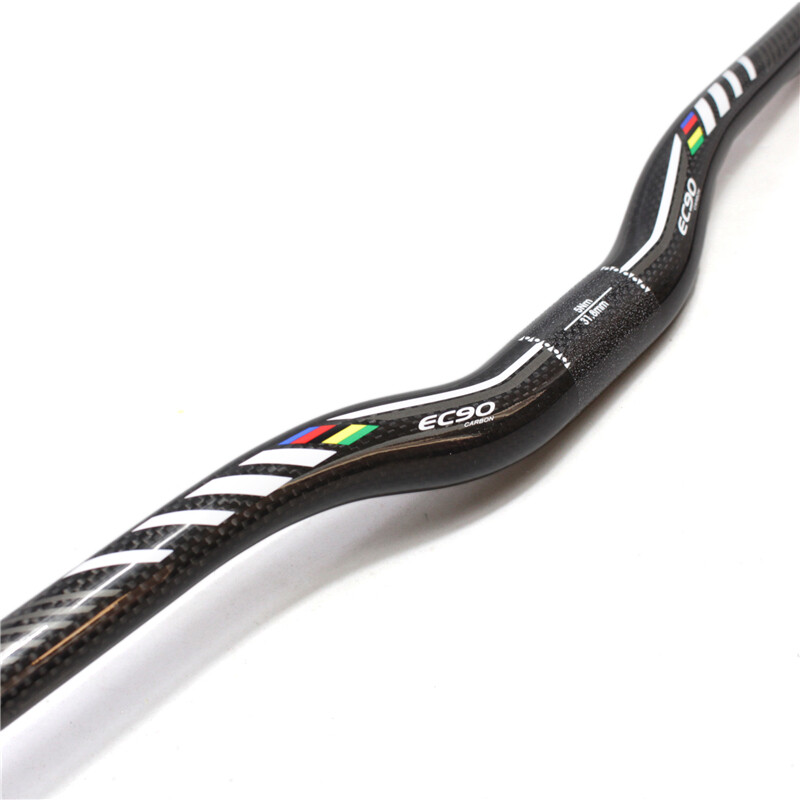 Full Carbon Fiber mtb Bike Handlebar Bicycle Flat Riser Bar 31.8mm 120g Glossy