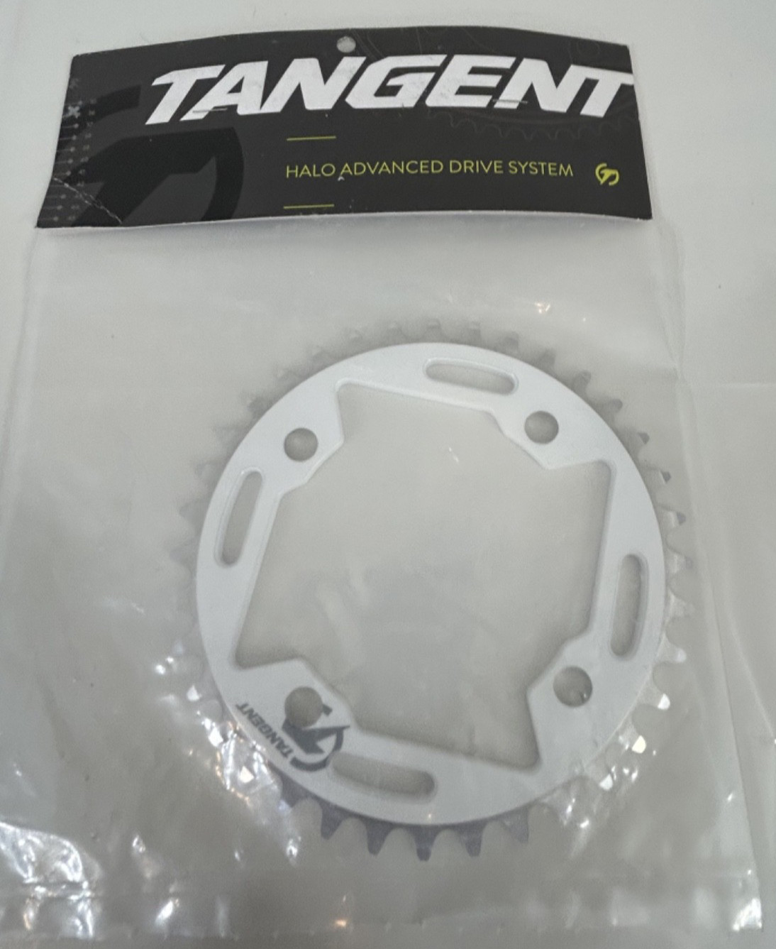 NEW in Package Tangent Halo 4-Bolt Chain Ring (White) 36T 91-5296 36 – B12