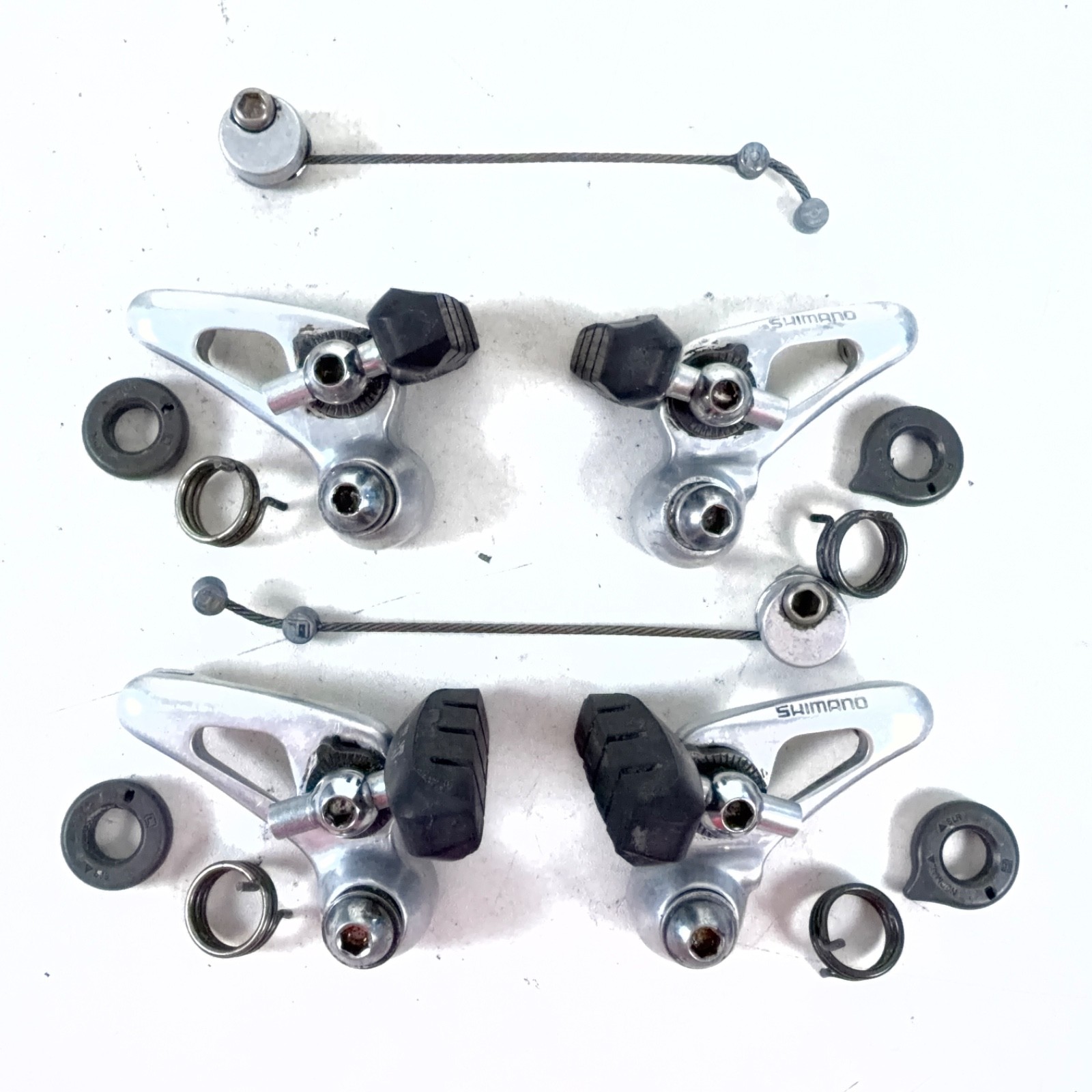 Shimano Vintage Deore XT BR-M732 Cantilever Brake Set F/R in Silver