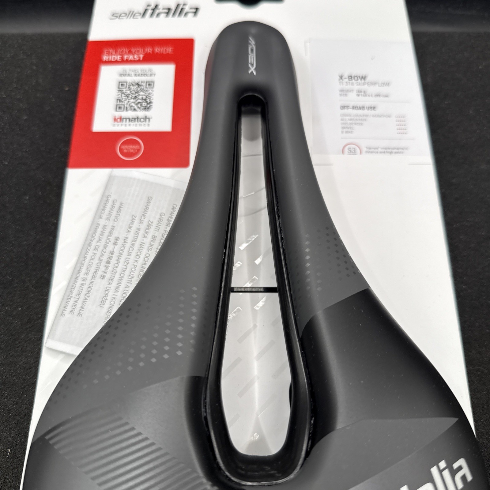 Selle Italia X-bow Ti316 145mm Cycling Saddle Seat S3 (9419-10)