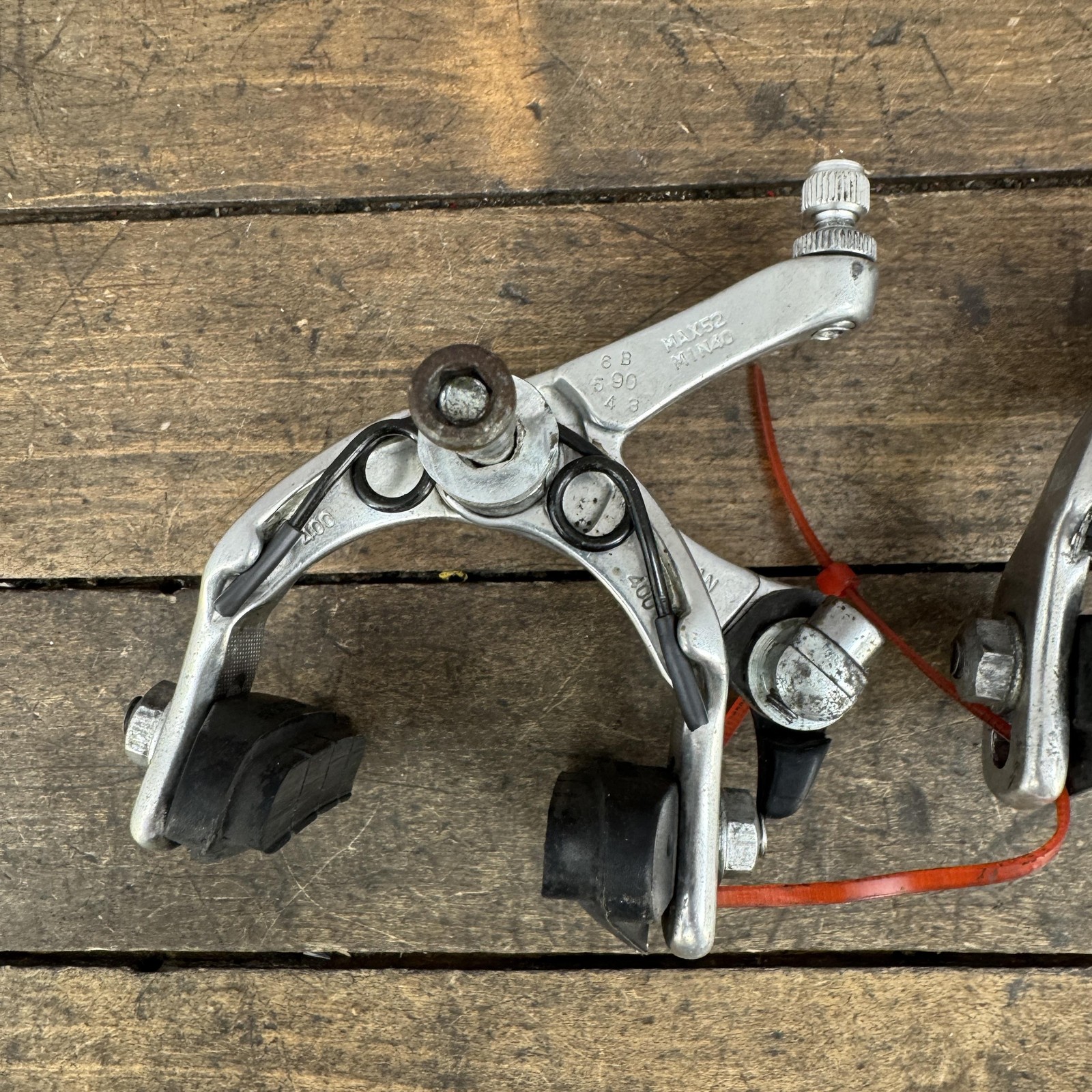 Dia-Compe Blaze Caliper Brakes Set Silver F/R Road Bike Side Pull 52mm Japan