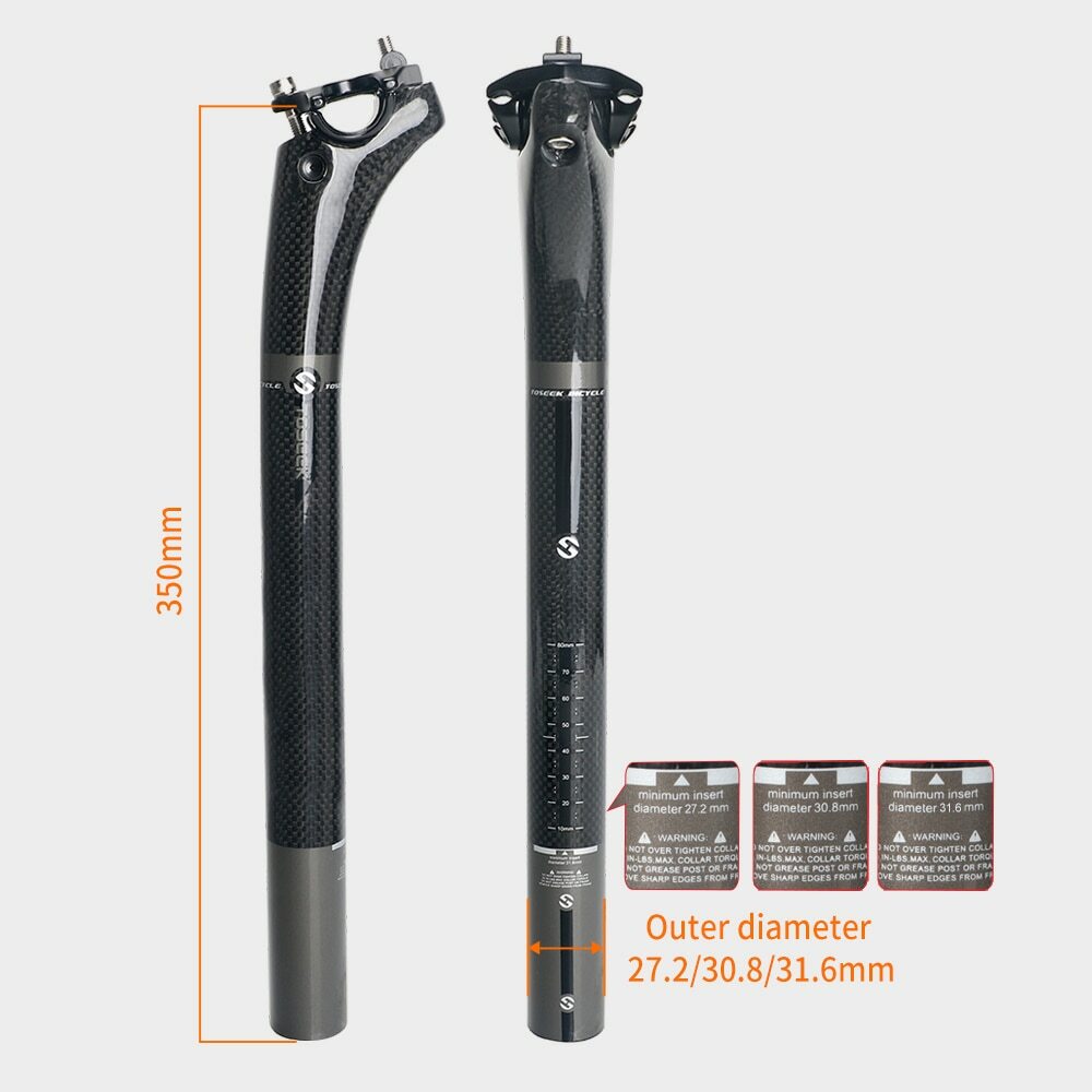 Carbon Seatpost Mtb Offset 20mm Retractable Seat Tube 27.2/30.8/31.6mm Seat Post
