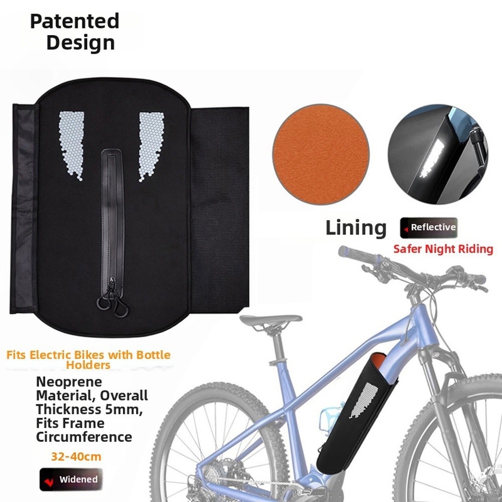 E-Bike Component Cover Set: Neoprene Battery Motor + Oxford Handlebar Covers