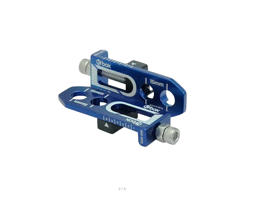 BMX Box Components One Bike Bicycle Chain Tensioner – 10mm x 2 Axle Hole Blue