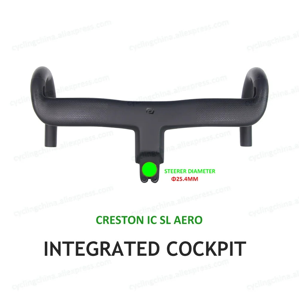 Syncros Creston IC SL Bicycle Aero Bar Diameter 25.4mm with Integrated Cables