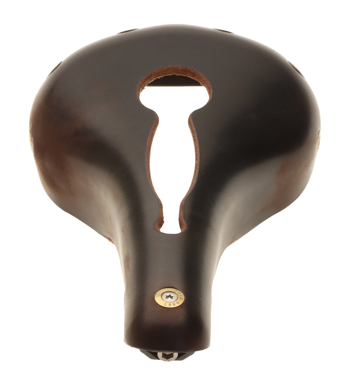 Gilles Berthoud Marie Blanque Open Saddle Steel Rails Leather Black NEW NOS