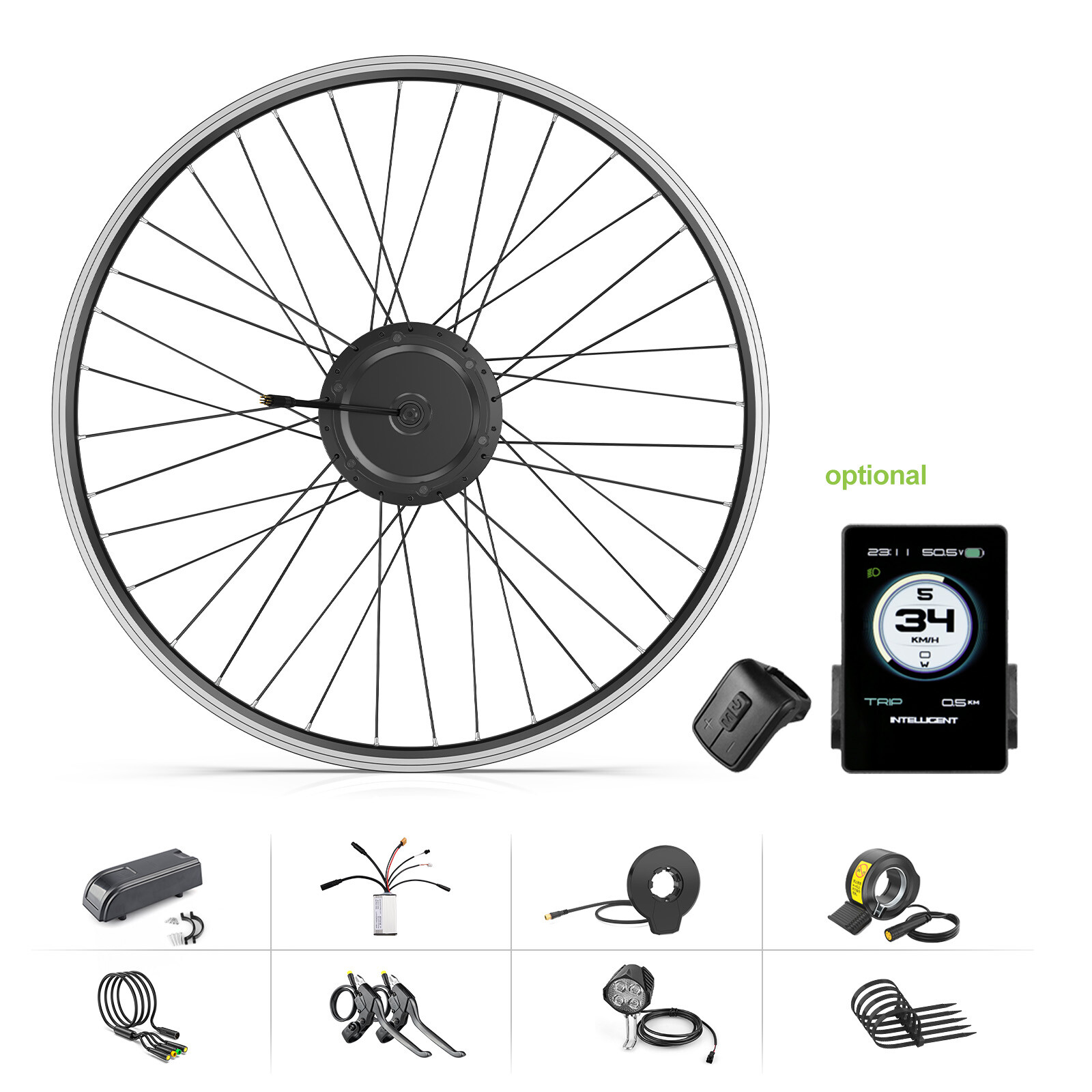 26″ 700C 48V 500W Bafang Bicycle Rear Hub Motor Conversion Kit Wheel Hub Motor