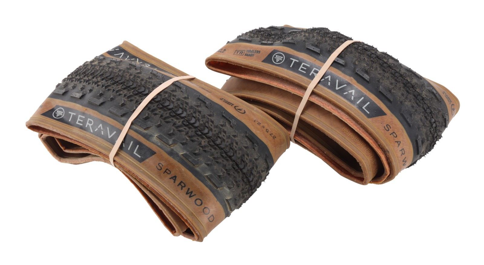 Teravail Sparwood TL Gravel Bike Tires 27.5x 2.1″ 1 PAIR TAN WALL Light & Supple