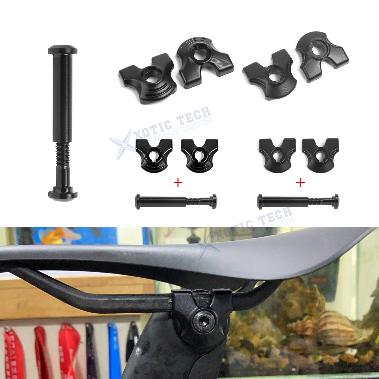 Seatpost Clamp EAR 7×9 7×10 Ti Bolt Kit for CARBON RAIL for Specialized Tarmac