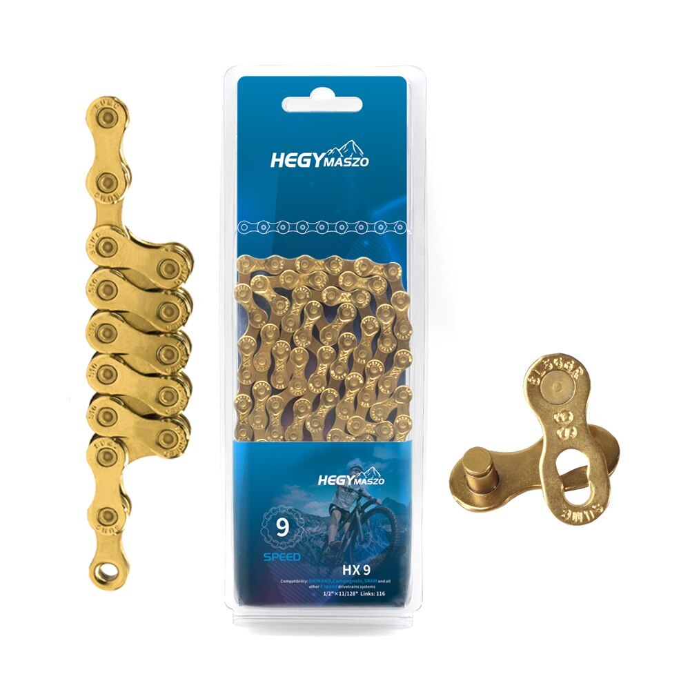 For Shimano 9 Speed KMC X9 HEGY/SUMC Mountain Bicycle 116L MTB Road Bike Chain