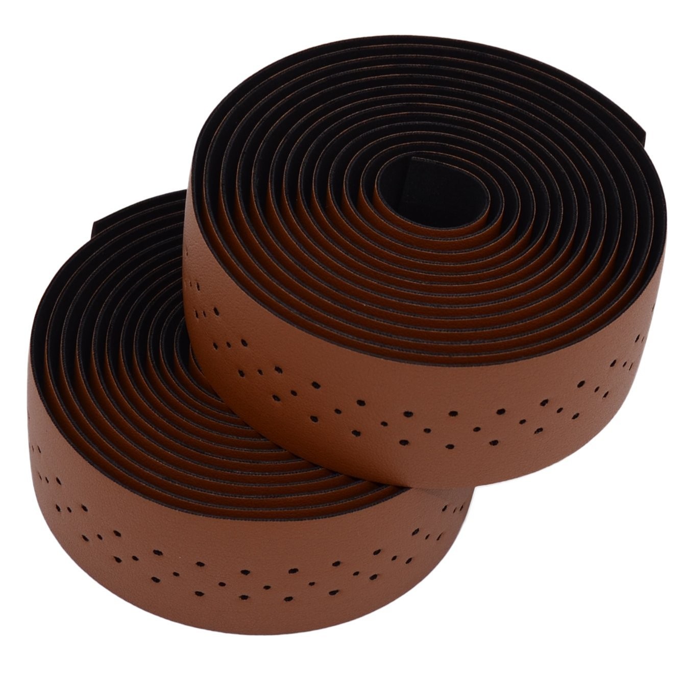 Carbon Fiber Road Bike Handlebar Tape PU Leather Wrap 2PCS Bike Grip Wrap Set