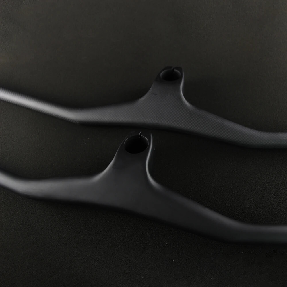 Carbon Fiber MTB Bike Integrated Handlebar with Stem Riser 17 Degree Bike Parts
