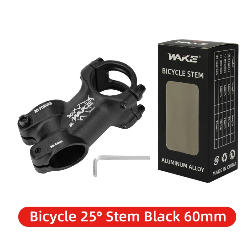 WAKE Bike Stem 31.8mm 25° 35° Ultralight MTB Road Bicycle Stem 60-110mm