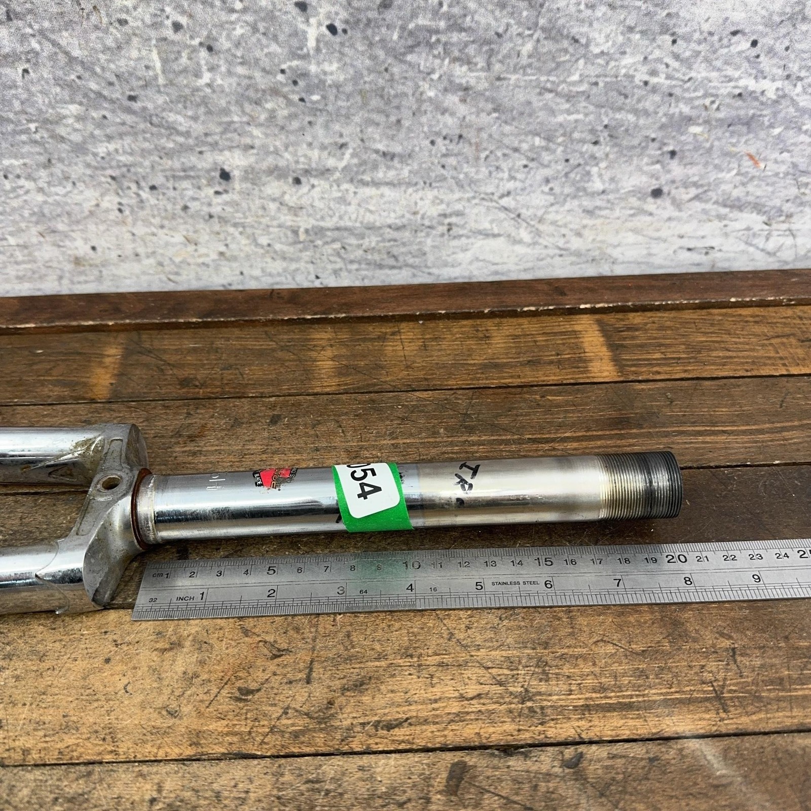 Vintage Tange TR 700c Fork 1 In Threaded Road Lugged Chrome Japan Stee80s