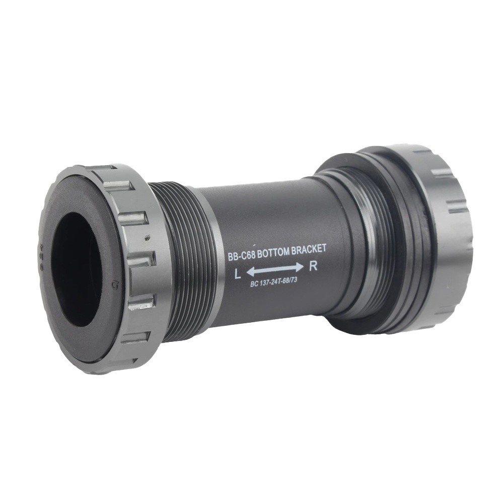 Bottom Bracket BB68 Screw-in Design Aluminum Alloy for 68mm 73mm Bike Frames