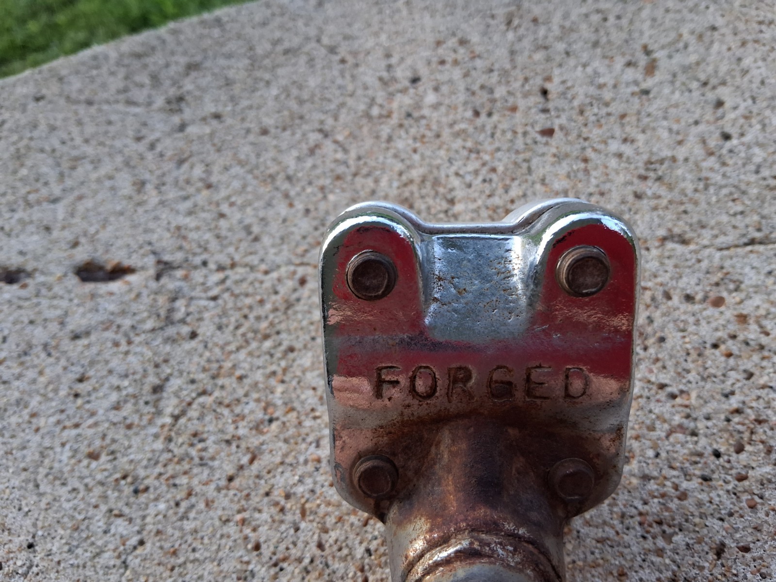 Old School Bmx Stem Stamp Forged, Survivor used condition 21.1mm