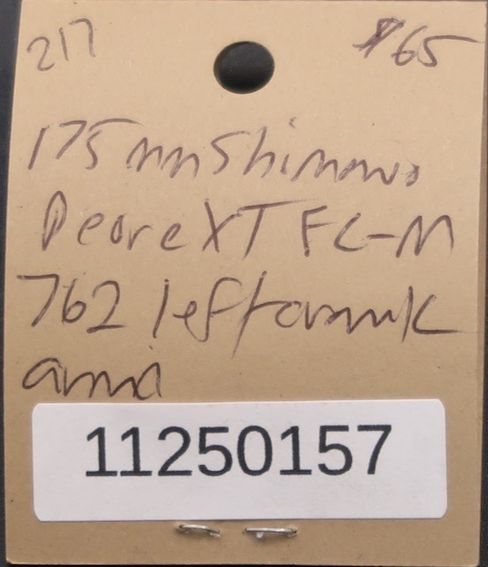 175mm shimano deore xt FC-M762 Left non drive outboard bb crank arm