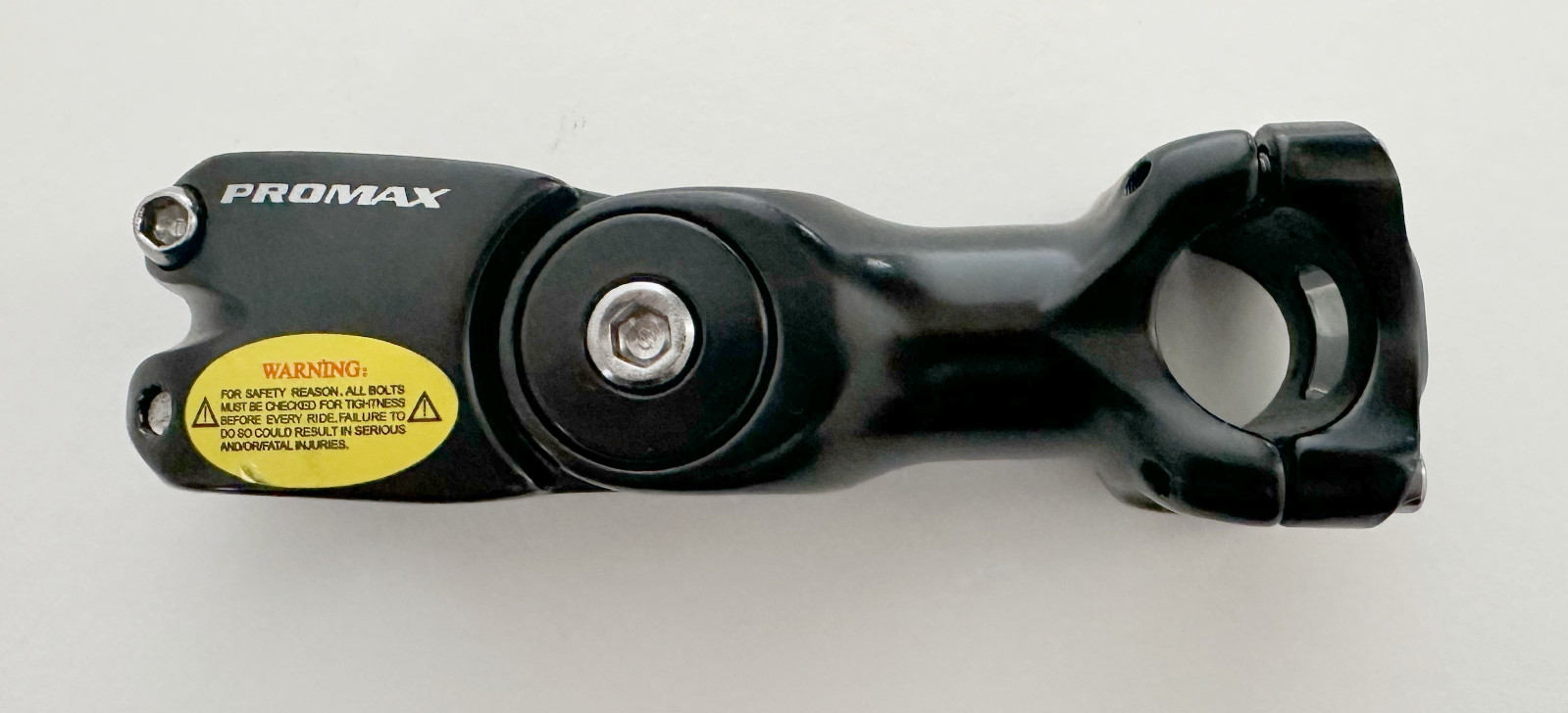 Promax Alloy Adjustable Stem 25.4 x 110mm 0 to 60 degree rise Black