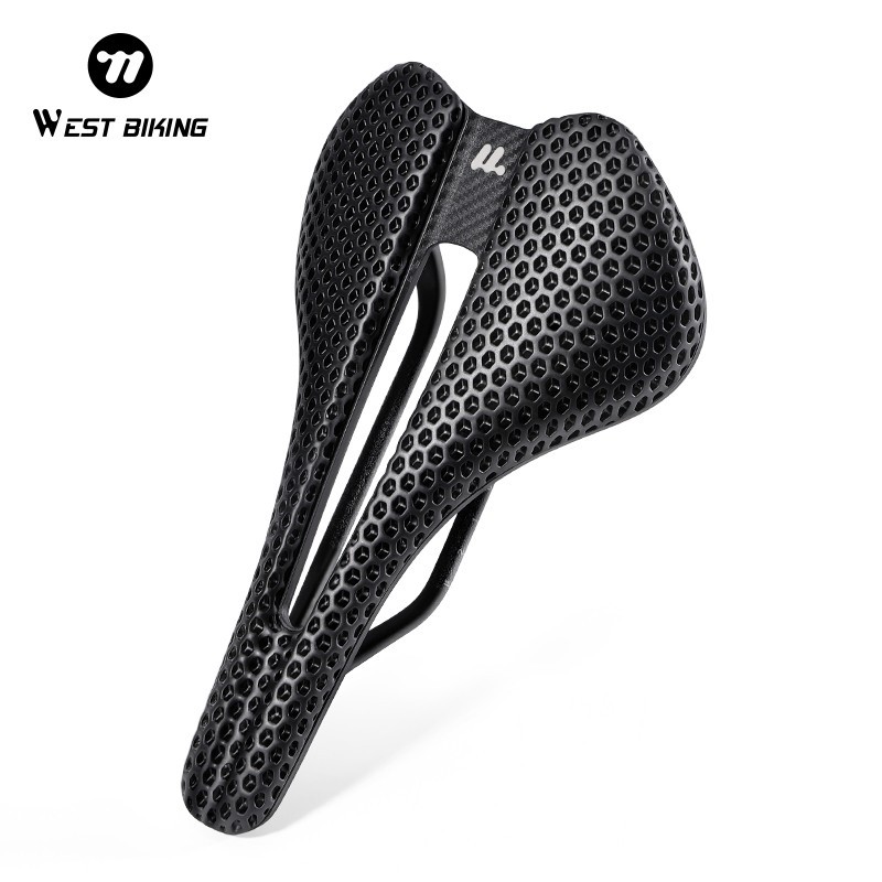 WEST BIKING 3D Printed Nylon T700 Carbon Fibre Bicycle Saddle Bike Seat Cushion