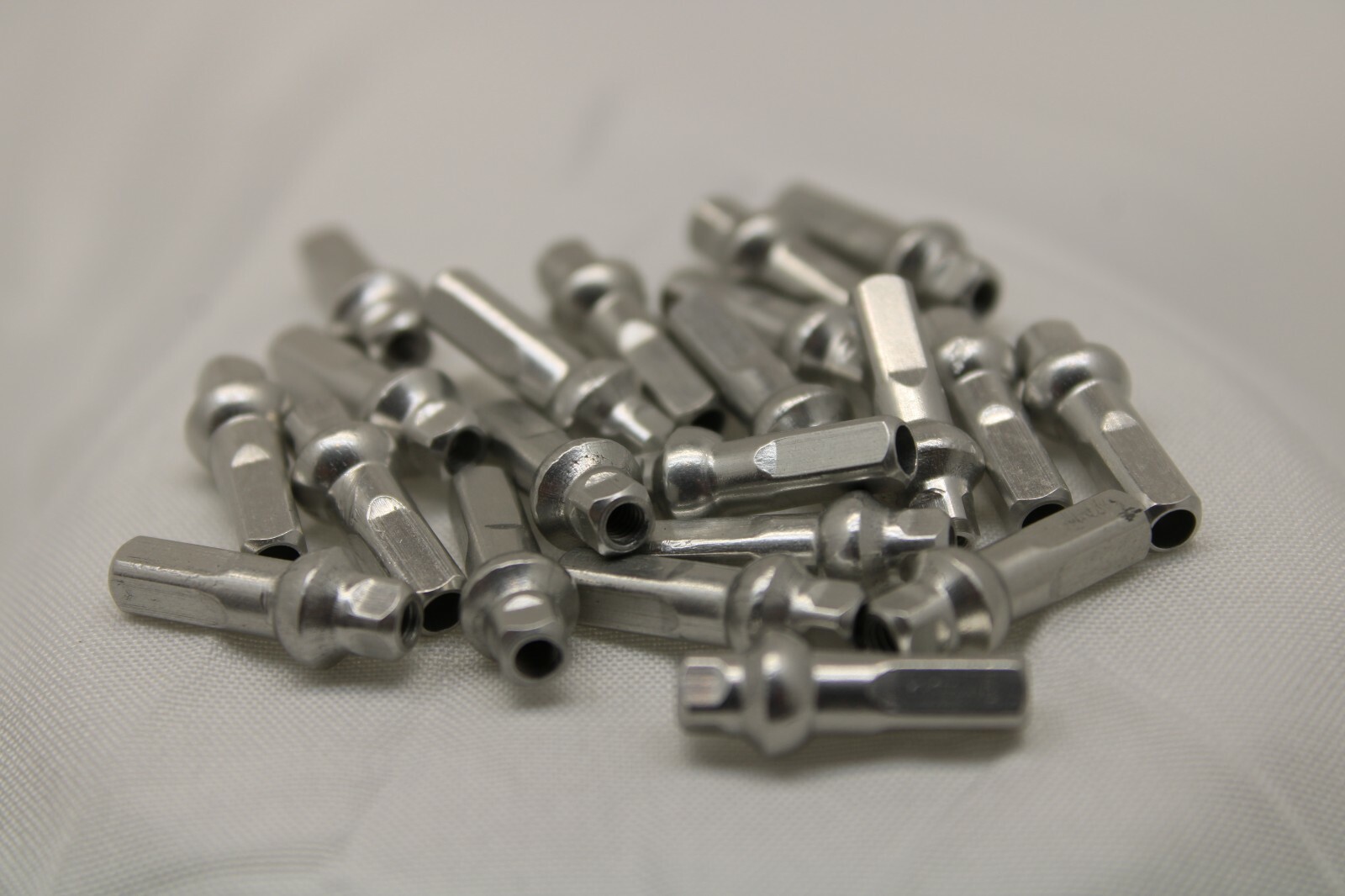 16mm DSN SILVER Alloy Aluminum spoke nipple 14g (2.0mm) Custom amounts
