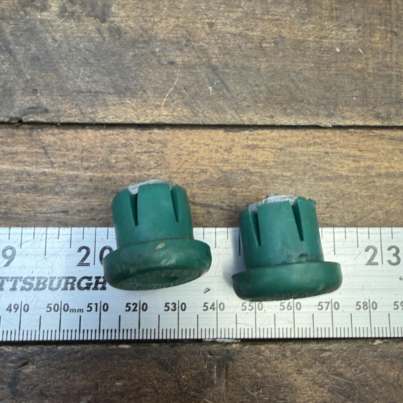 Vintage CatEye Model 800 Green Handlebar Bar End Plugs Pair Japan MTB Road Bike