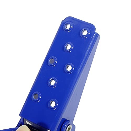 1 Pair 8mm Stainless Steel Universal Motorcycle Folding Rearsets Rear Blue