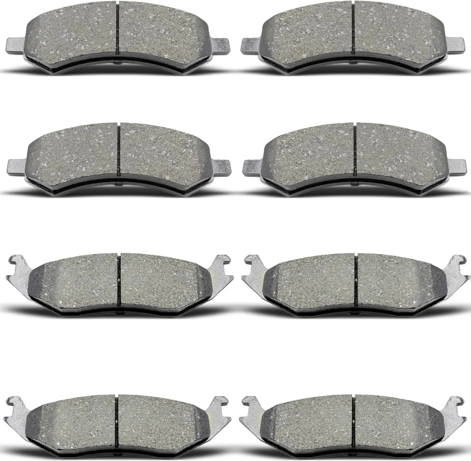 AnnoVinco Ceramic Brake Pads – 8PC Front Rear Kit Fits Ram 1500