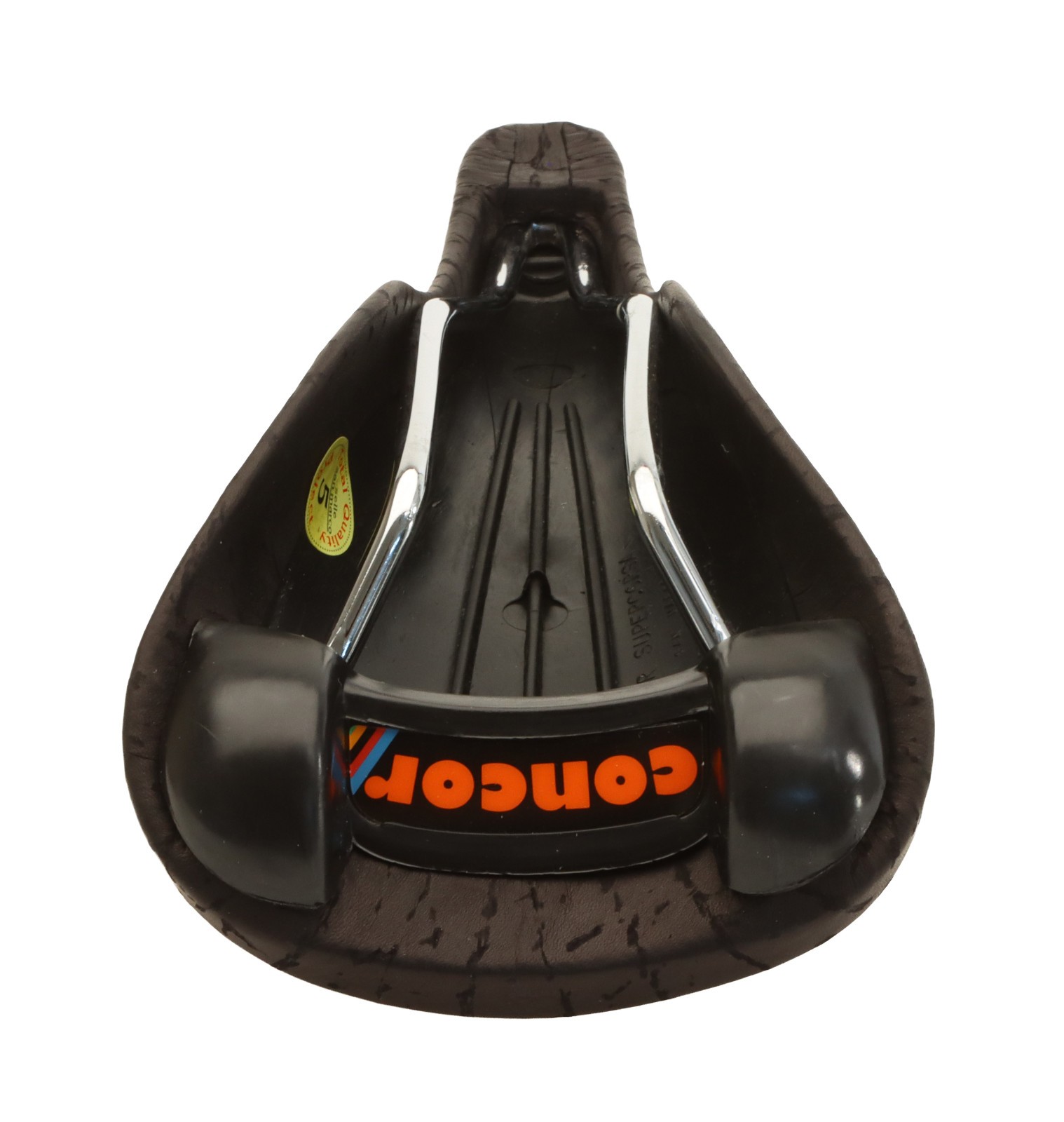 Selle San Marco Concor Supercorsa Hi-Pro Saddle Black Patterned Leather NOS NEW