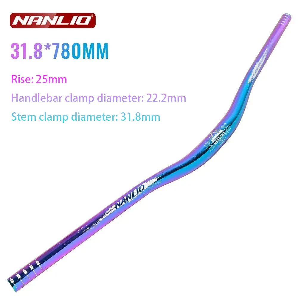 MTB Bicycle Handlebar 31.8 *780mm AM XC DH Downhill Racing Bike Riser Handlebar