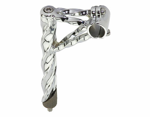 Bike Double Twisted Lowrider Stem 22.2mm Chrome. bike part ,bicycle parts.