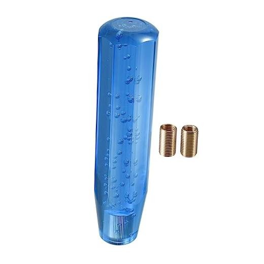 Gear Shift Knob Stick, 20cm Faux Crystal Transparent Bubble Gear Shifter Blue