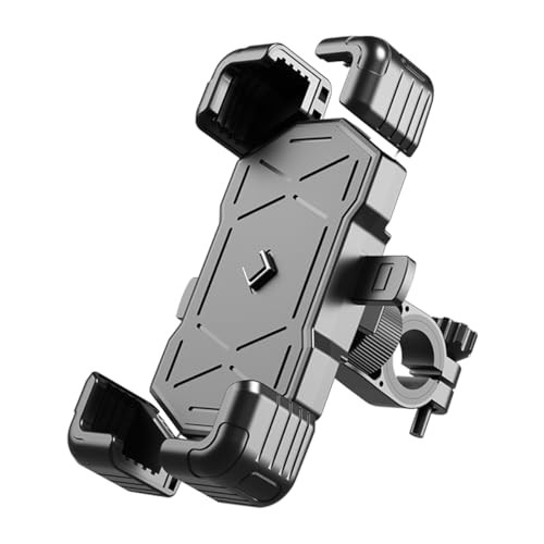 Motorcycle Phone Mount, ABS Quick Release Bike Phone Holder for 4.7» Black