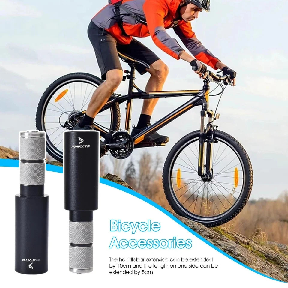 Handlebar Bar End Extension Plug Aluminum Alloy Handlebar Extender for MTB Bike