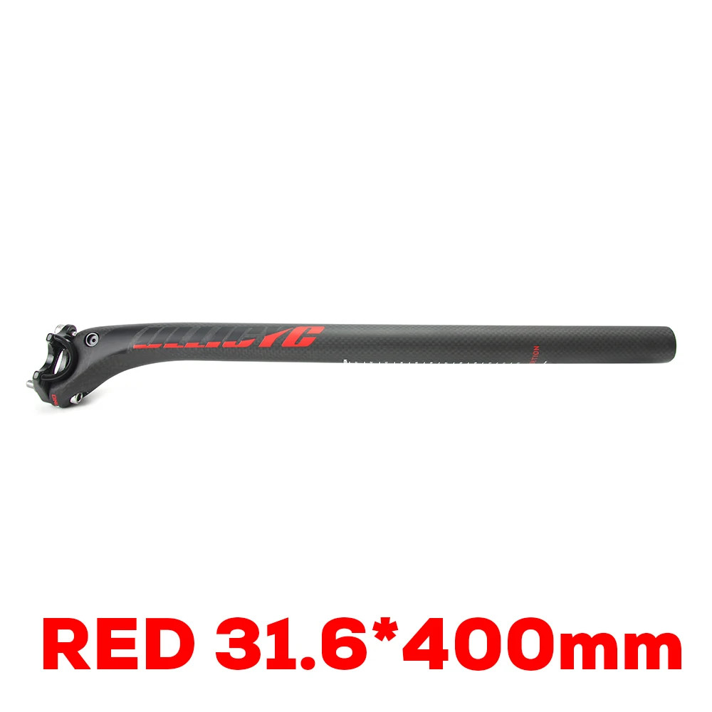 ULLICYC Carbon Fiber Seatpost 27.2/30.8/31.6mm 400mm Offset MTB Road Bike
