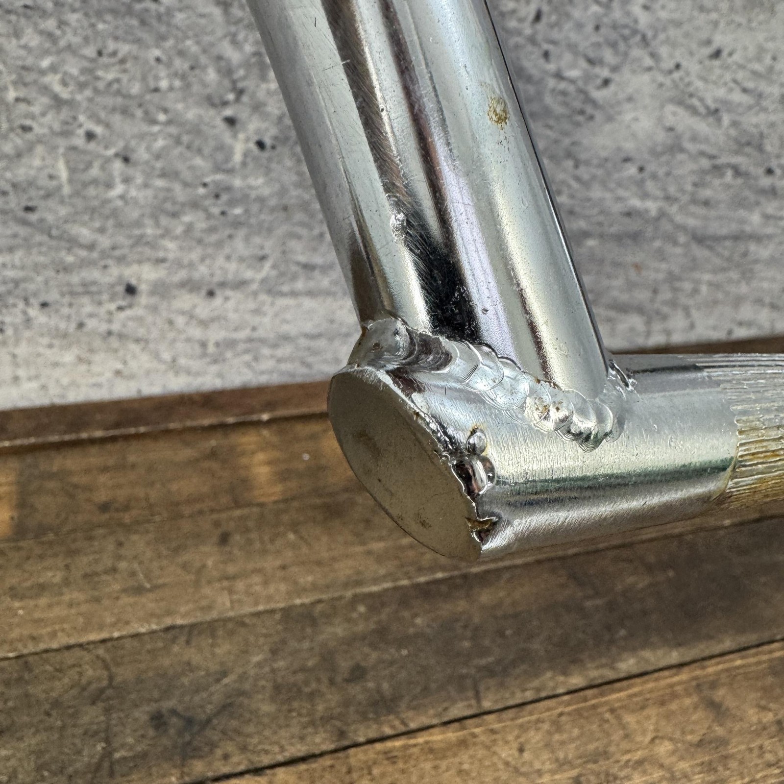 Vintage BMX Freestyle Handlebar Kneesaver 4pc Bar 4 Piece Chrome OG