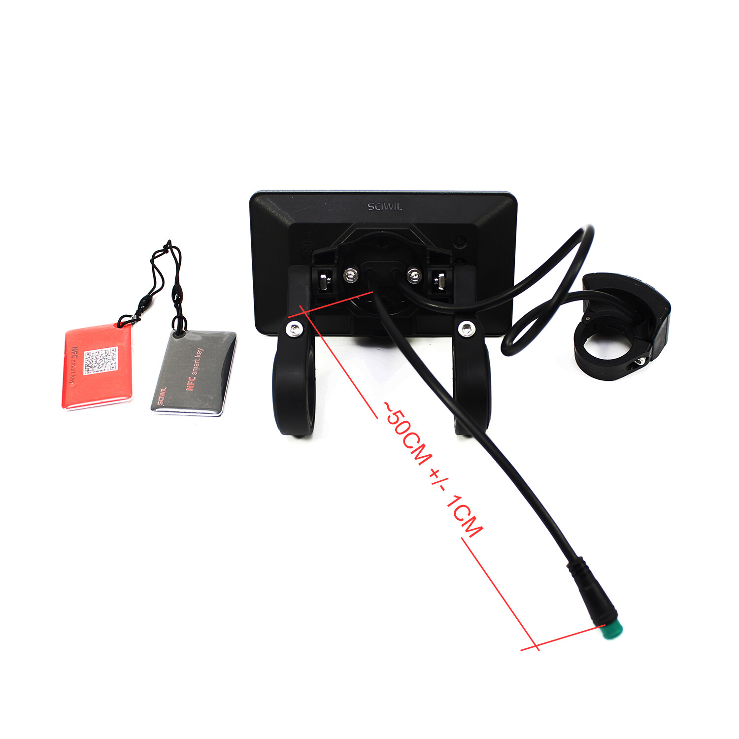 Ebike 24V/36V/48V/52V/60V/72V NFC SR-M808X LCD Display Speed Meter Control Panel