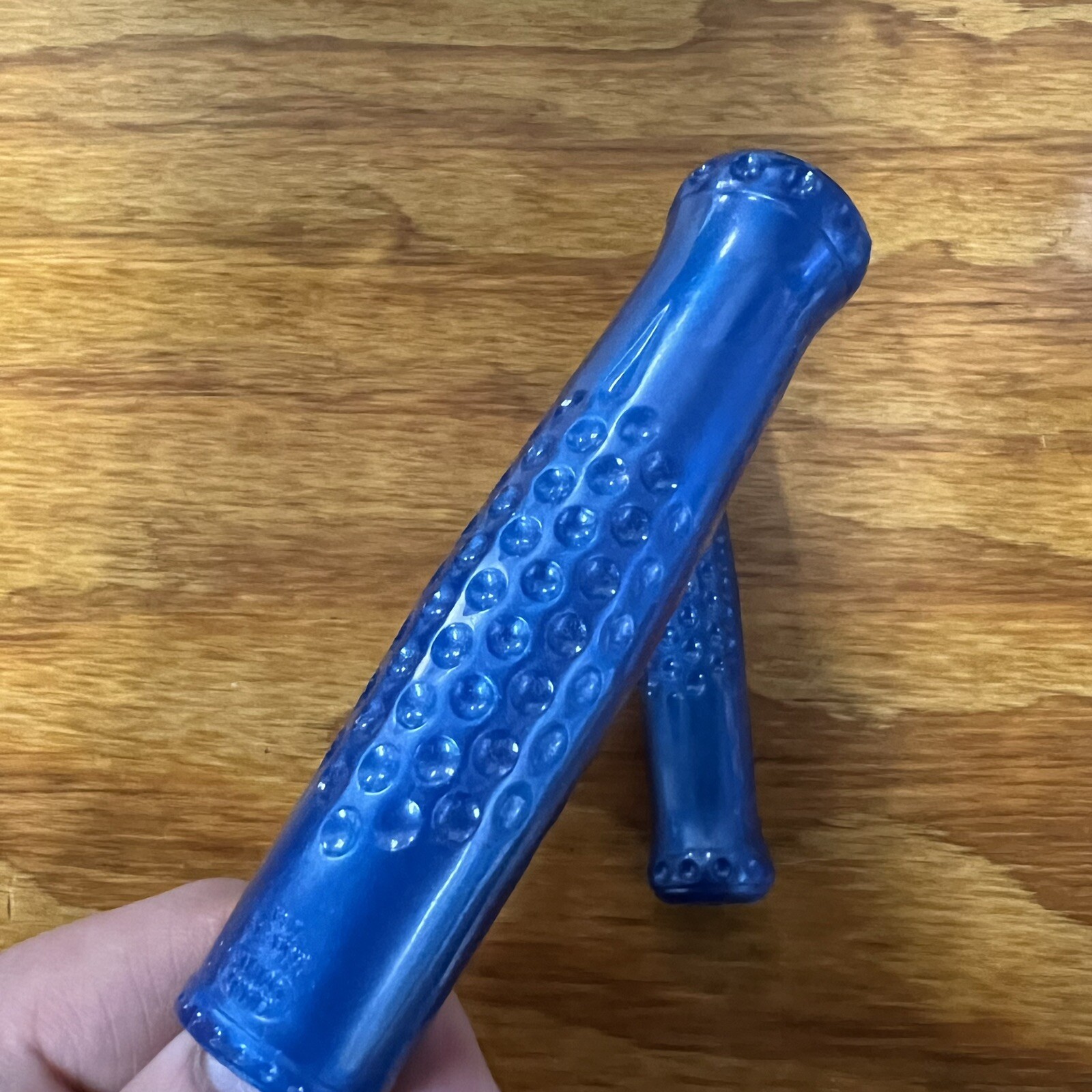 VINTAGE BLUE TRICYCLE GRIPS 5/8″ ID. 4-5/8″ LONG FIT ELGIN AMF HUFFY COLSON NOS