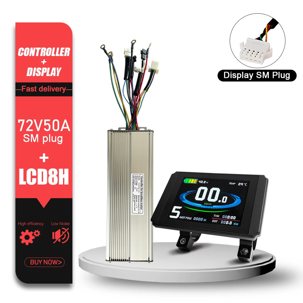 Electric Bike KT Brushless Controller 36V 48V 15A/17A/22A/30A/35A/50A SM Plug