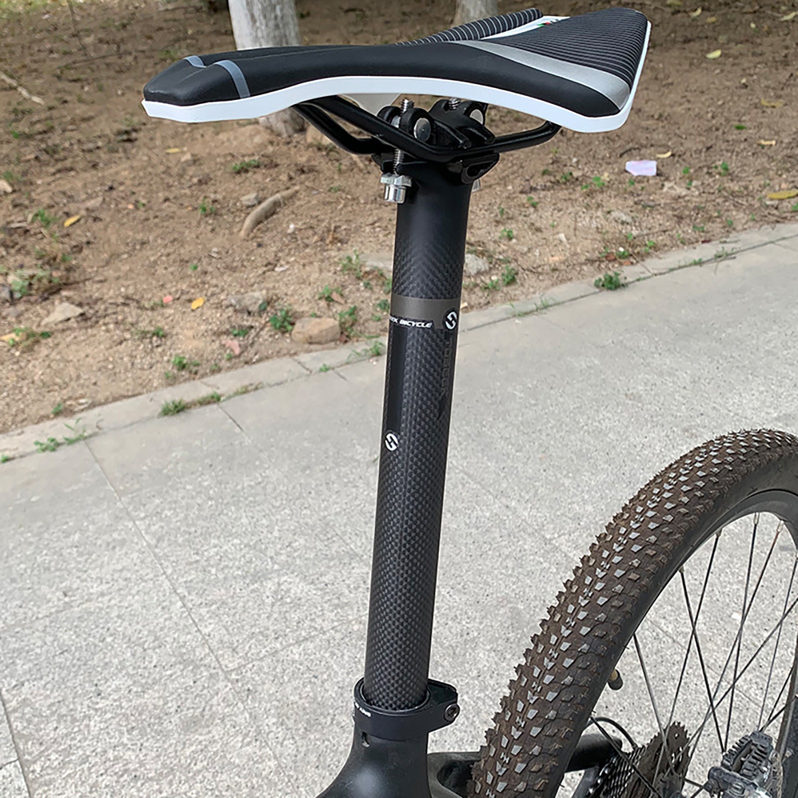3K Carbon Fiber Bike Tube Seatpost Cycling Racing Road Bicycle Seat Post 27.2mm