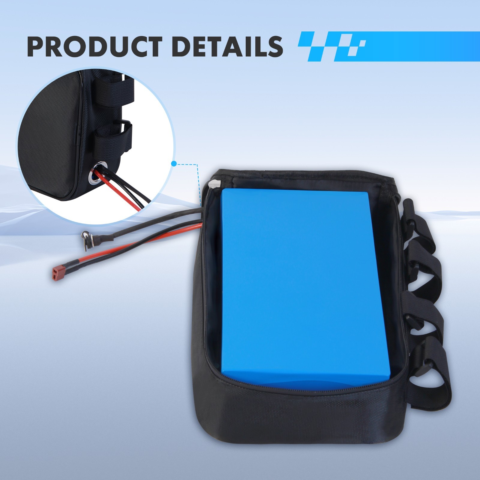Battery Bag Cover Down tube Frame Case Storage for Ebike Electric Bicycle Bike