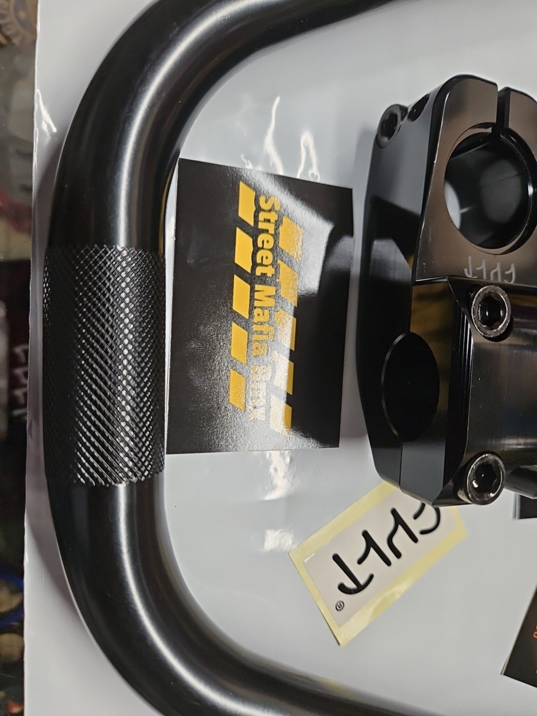 CULT DAK 1″ OD Stem Bar Combo BLACK 9.5″ HANDLEBARS 1-1/8″ STEM bmx bike SE NEW!
