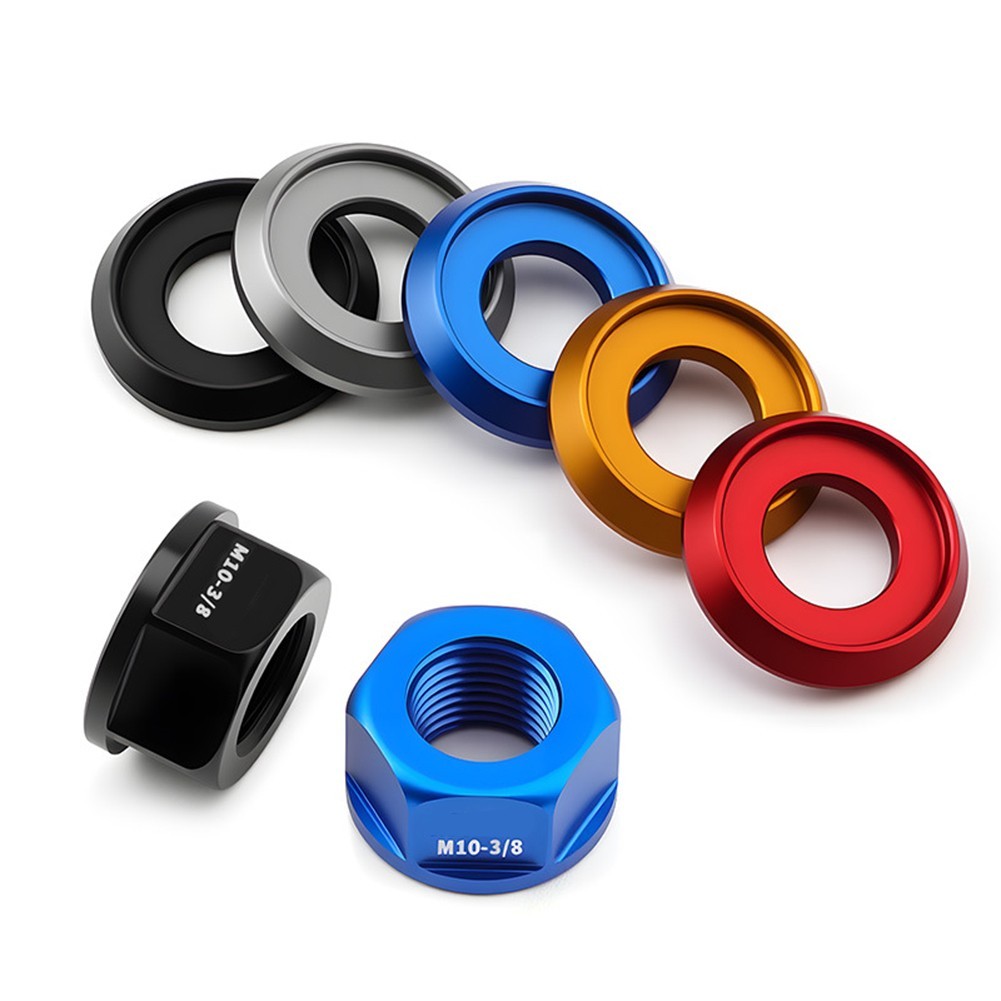 Bicycle Wheel Nuts Aluminum Alloy Nuts For Bike Assembly Lightweight And Strong