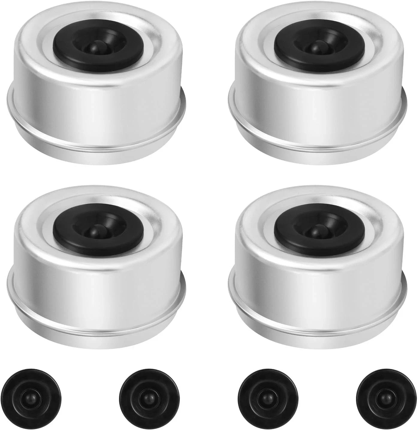 4pcs 2.72″ Trailer Hub Cap, Wheel Bearing Caps for Trailers Axle Dust Cap with